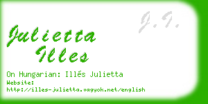 julietta illes business card